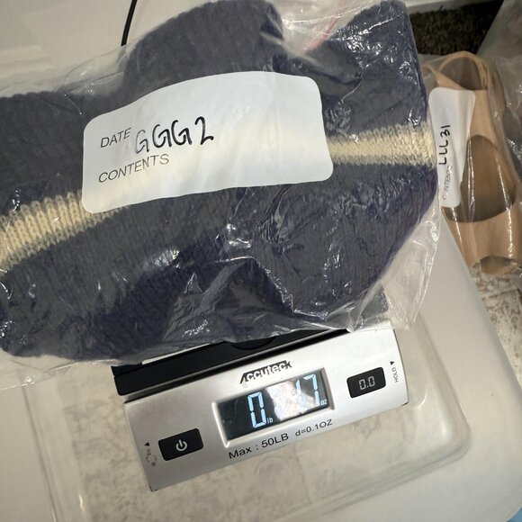 Wigwam Hat Bucket Fitted Mens Navy Cream Stripe Knit Wool Made in USA Winter - Picture 7 of 7